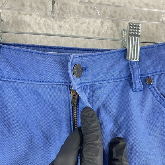 Talbots Blue Curvy Straight Leg Chino Pants Womens‎ Mid-Rise Flat Front Size 6 - Picture 5 of 13